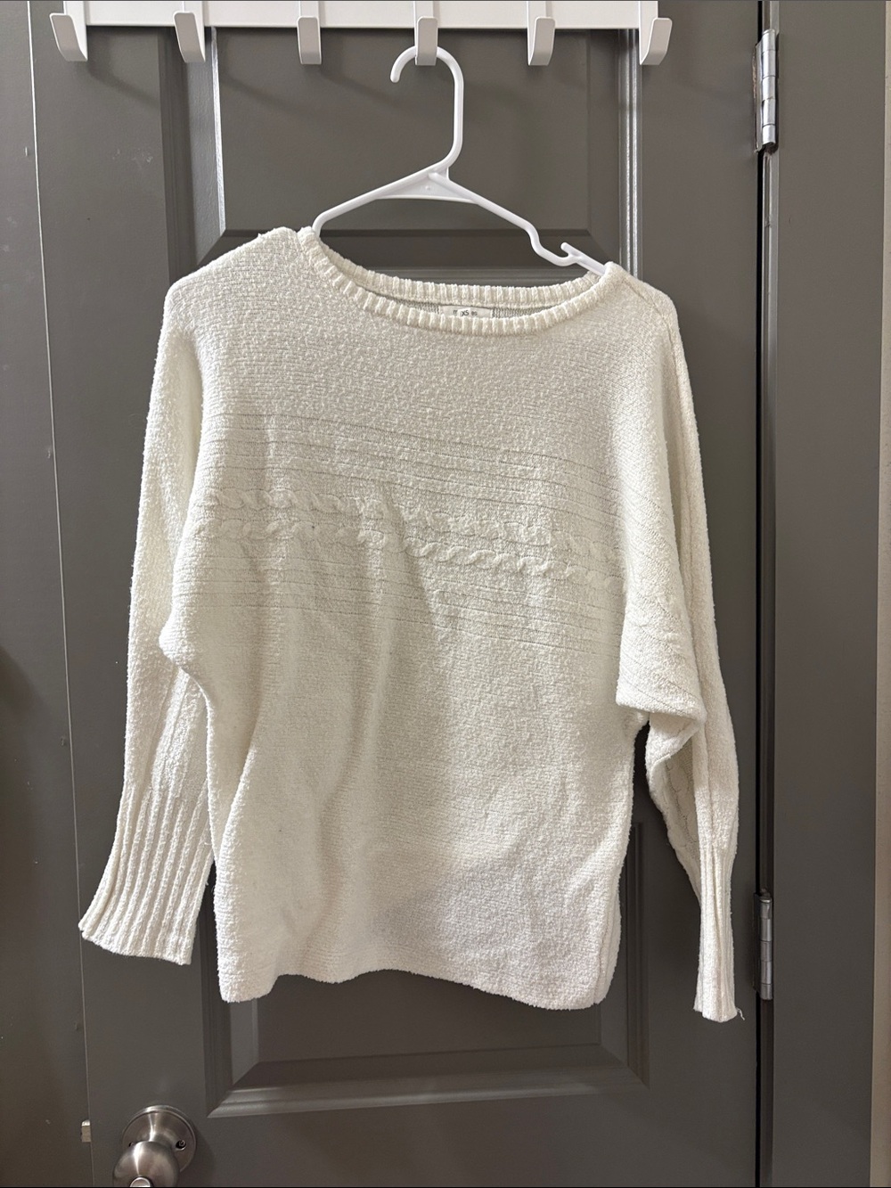 Maurices Cream Crewneck Knit Sweater